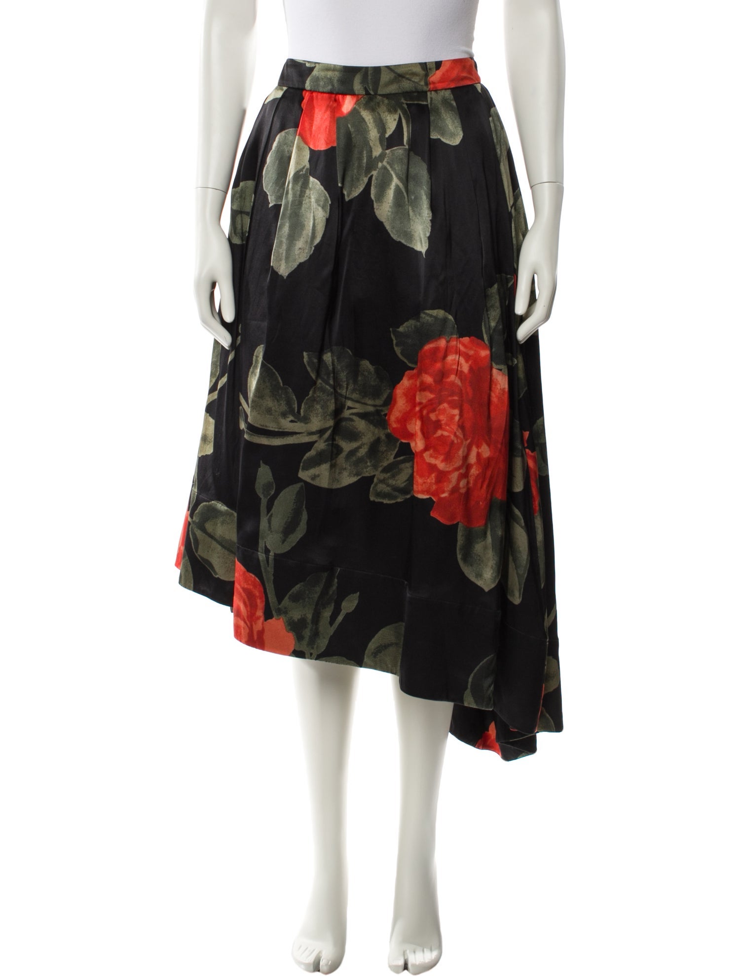 Simone Rocha Silk Midi Length Skirt