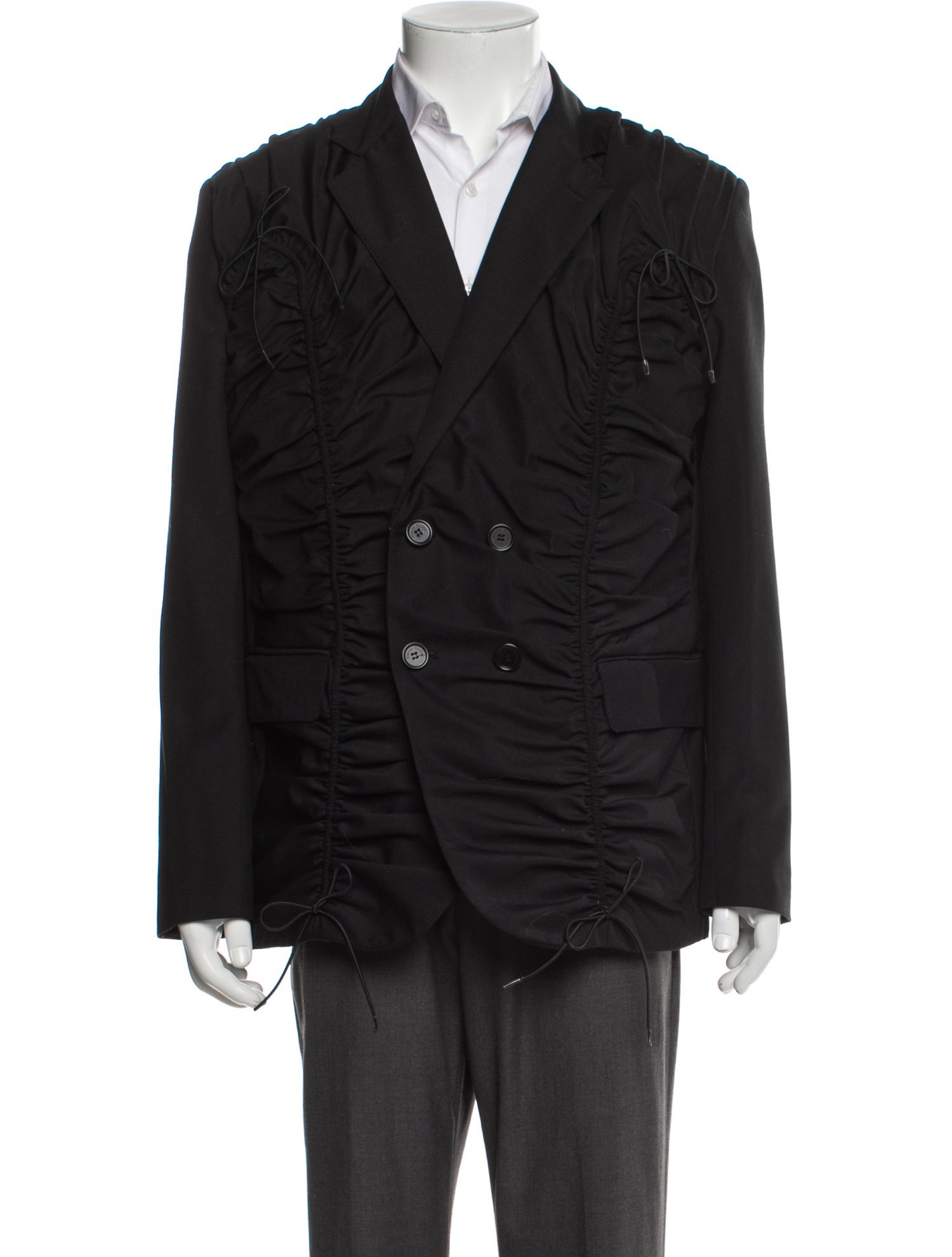 Simone Rocha Ruched Double Breasted Blazer w/ Tags
