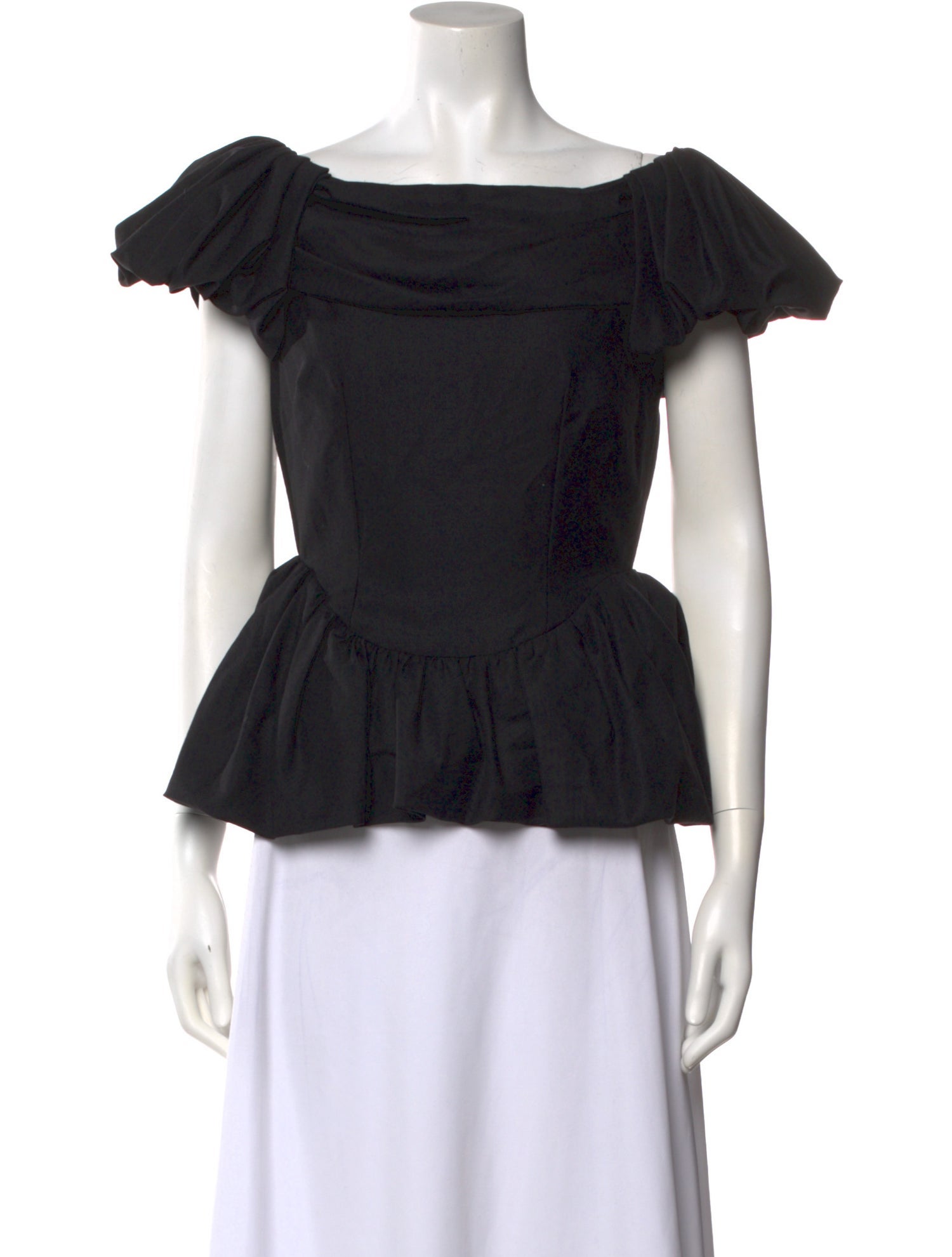 Simone Rocha Wool Bateau Neckline Blouse