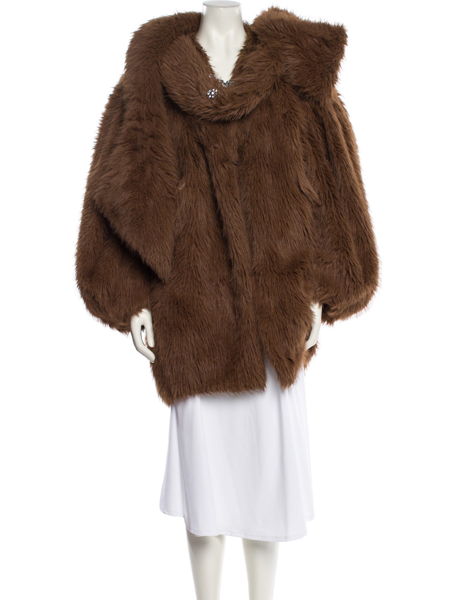 Simone Rocha Faux Fur Coat