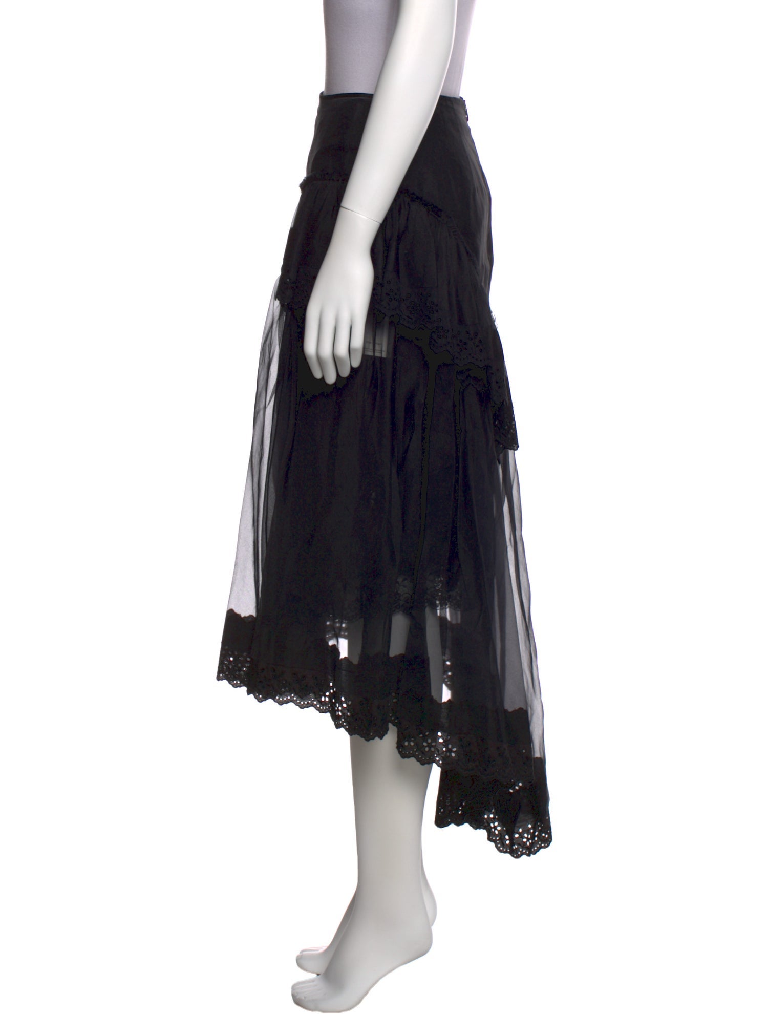 Simone Rocha Ruffle Embellishment Knee-Length Skirt