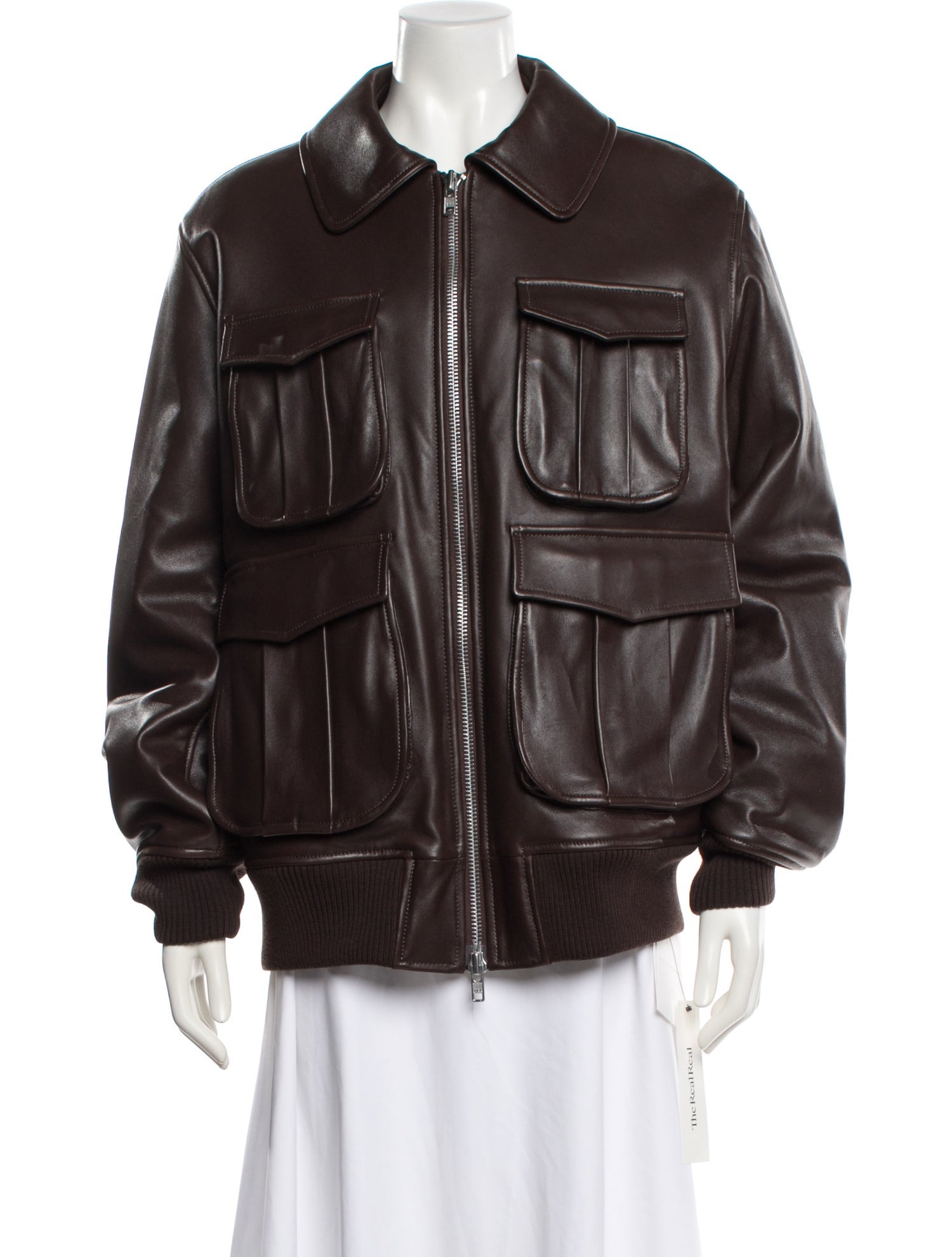 Simone Rocha Lamb Leather Utility Jacket