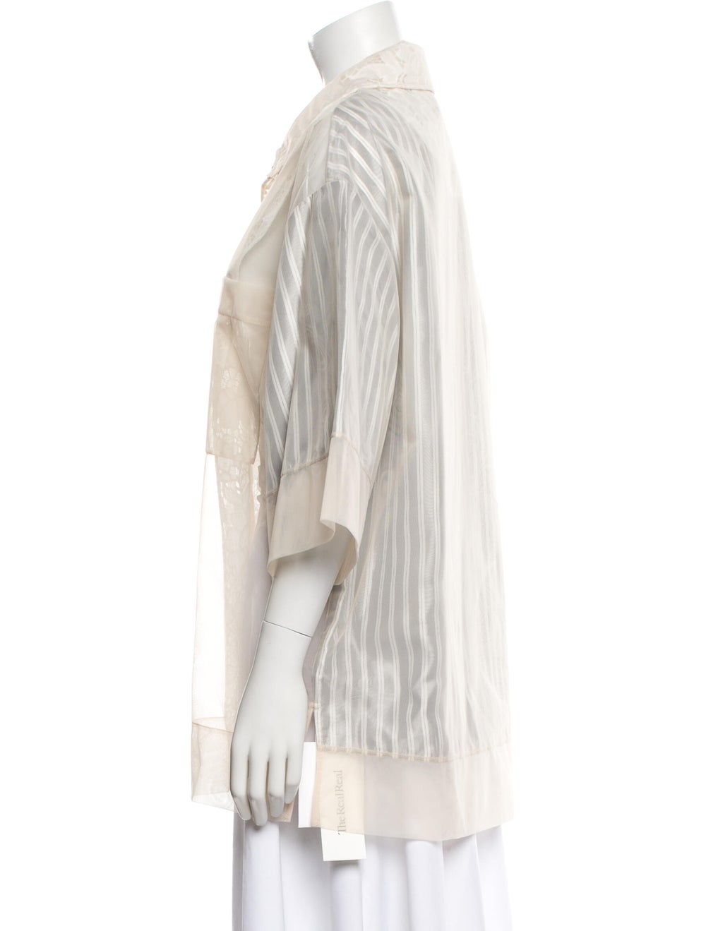 Simone Rocha Lace Pattern Three-Quarter Sleeve Bu… - image 2