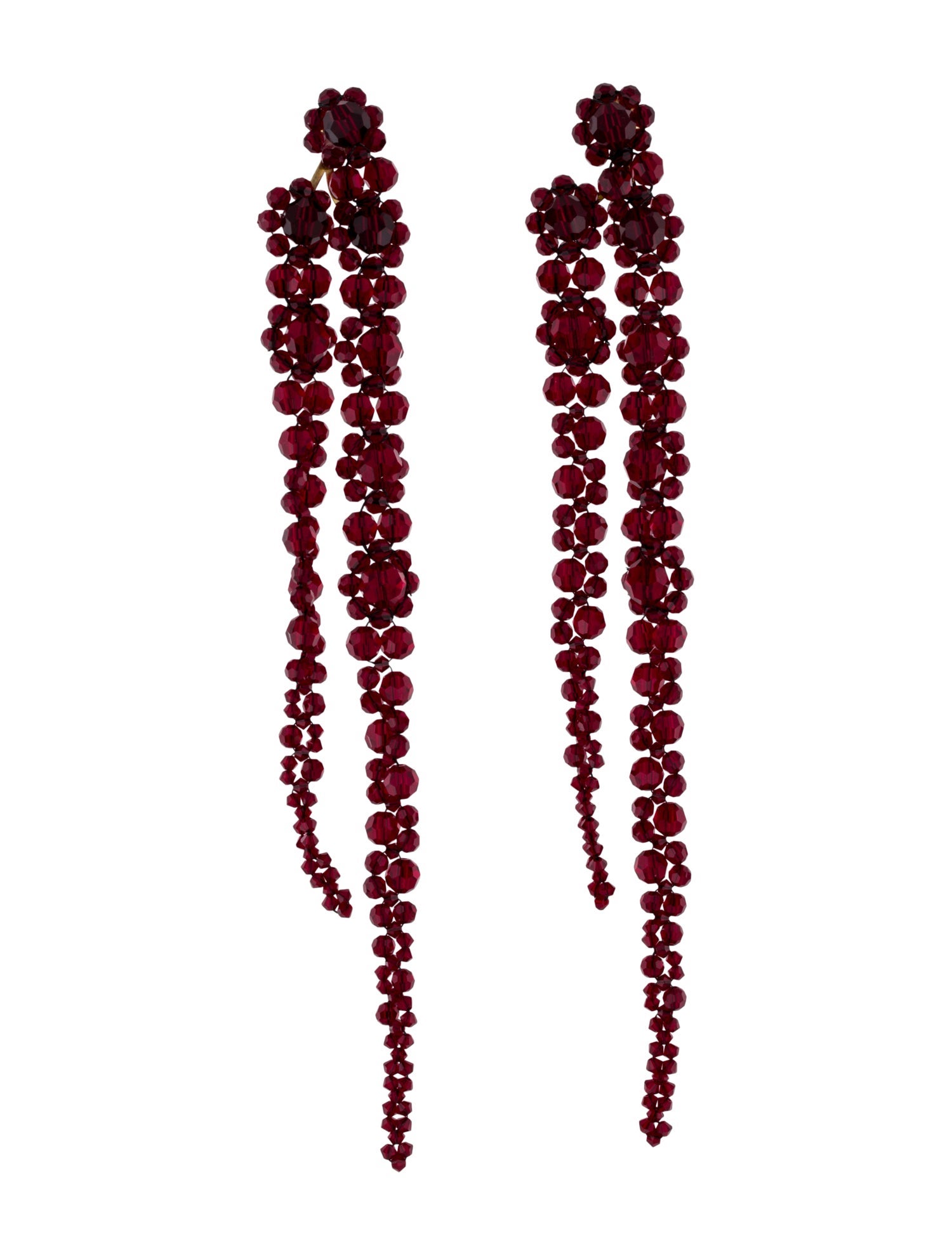 Simone Rocha Crystal Beaded Drop Earrings