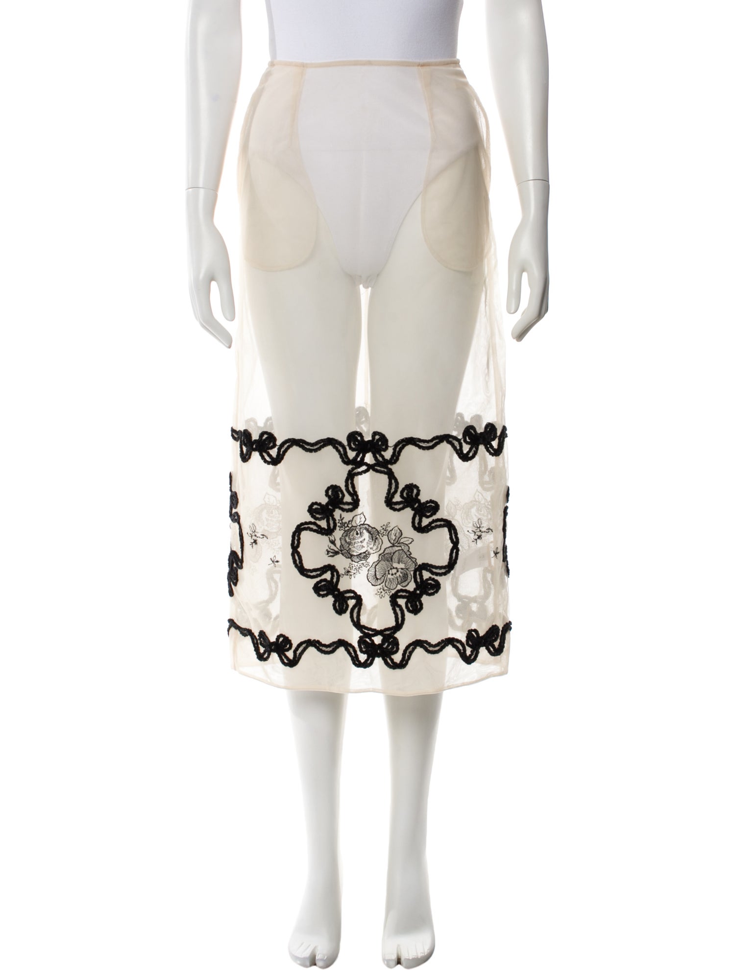 Simone Rocha Printed Midi Length Skirt