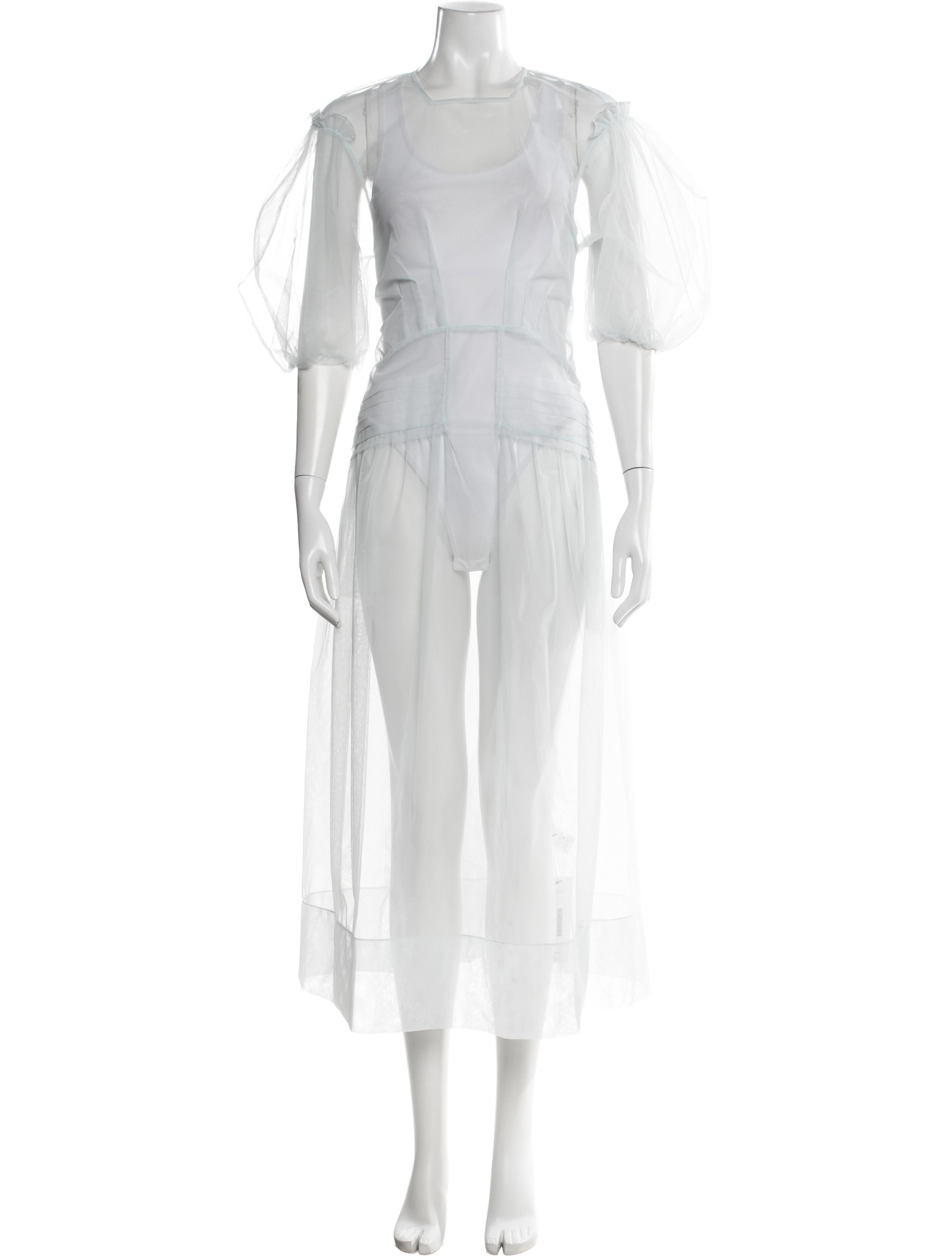 Simone Rocha Scoop Neck Long Dress