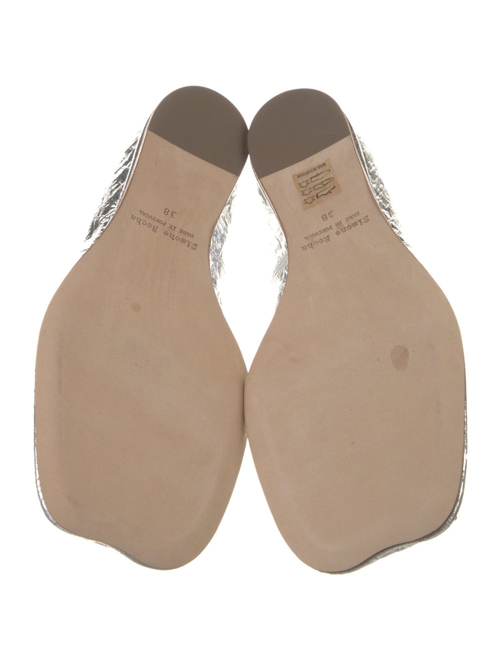 Simone Rocha Leather Colorblock Pattern Ballet Fl… - image 5