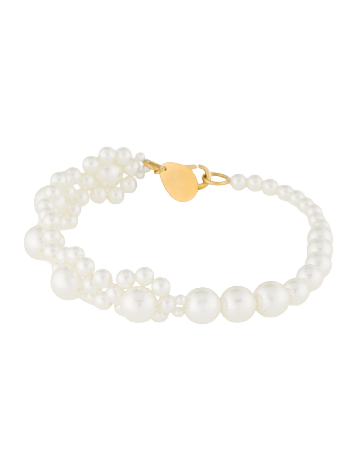 Simone Rocha Faux Pearl Daisy Bracelet