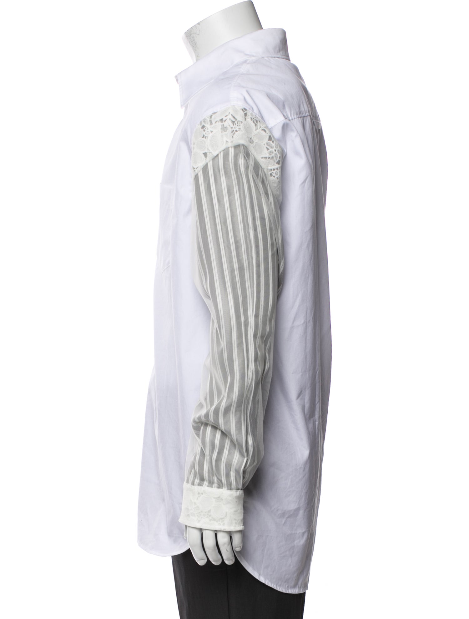 Simone Rocha Striped V-Neck Henley
