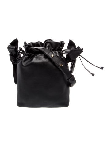 Pre-owned Simone Rocha Leather Bucket Bag In Black
