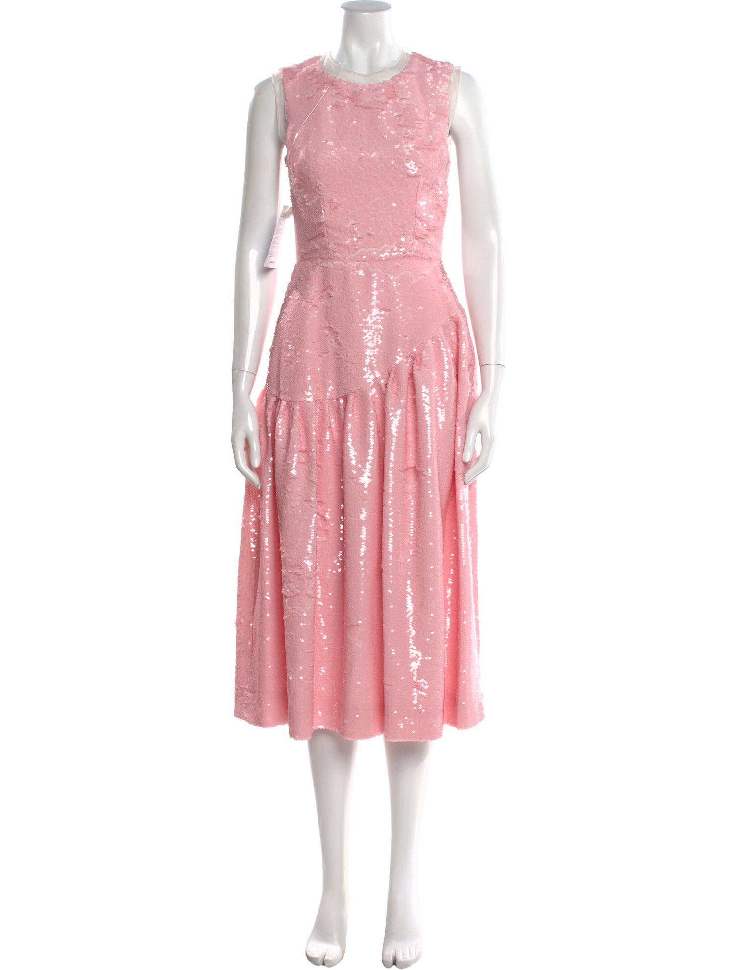 Simone Rocha Crew Neck Midi Length Dress