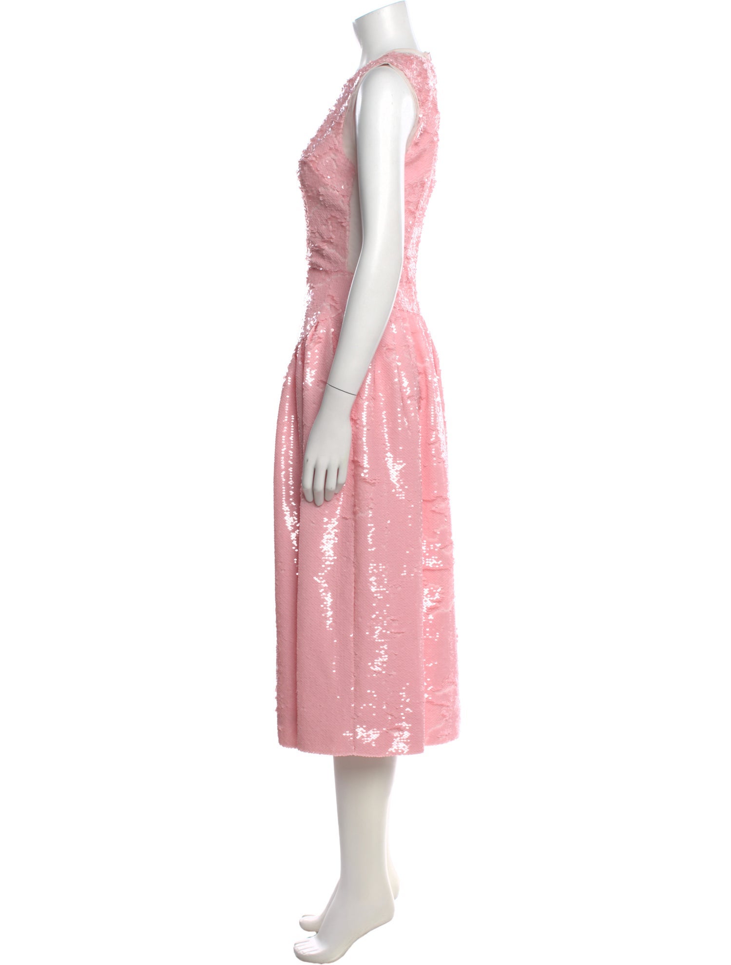 Simone Rocha Crew Neck Midi Length Dress