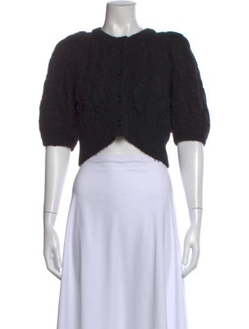 Pre-owned Simone Rocha Crew Neck Sweater In Black