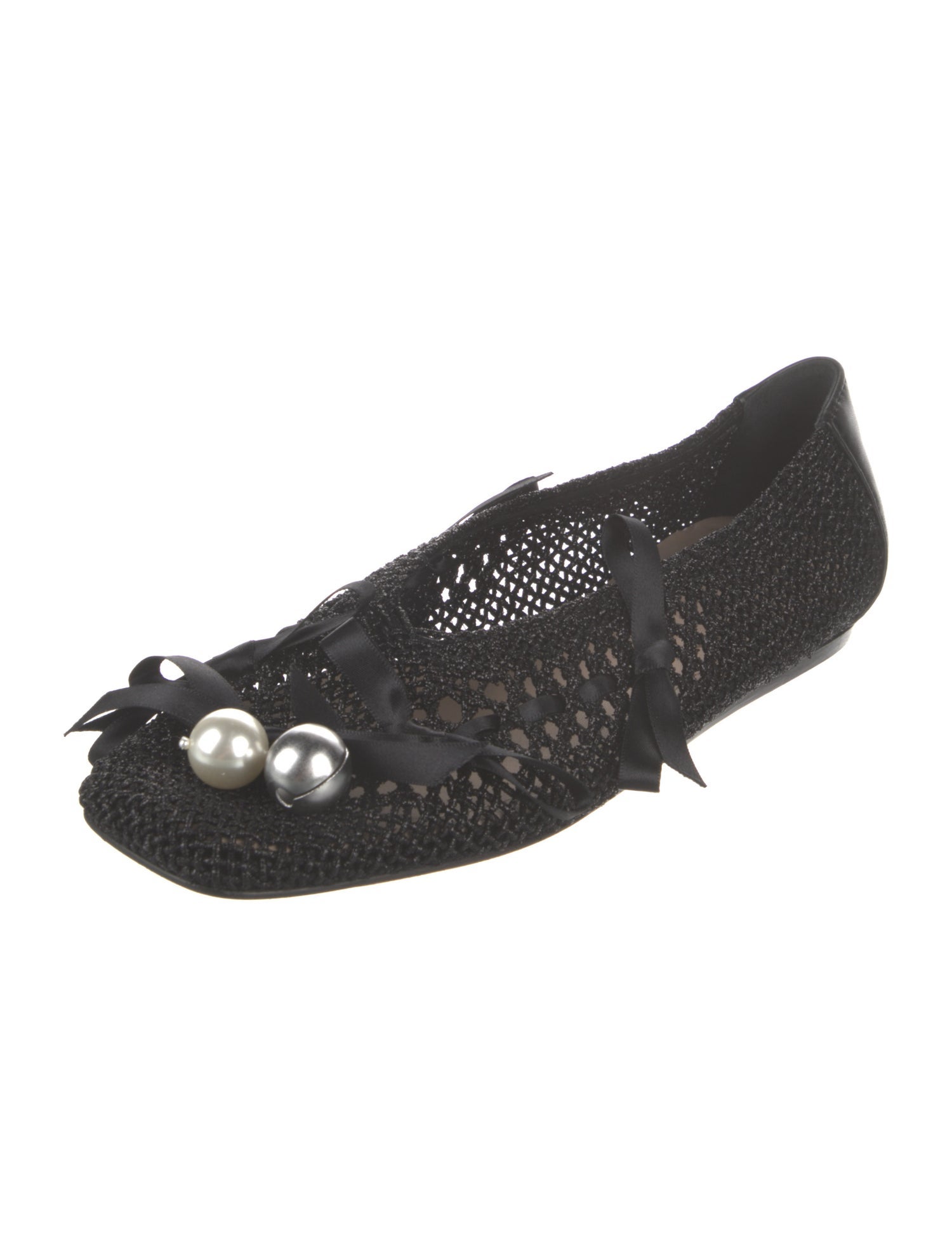 Simone Rocha Nylon Ballet Flats