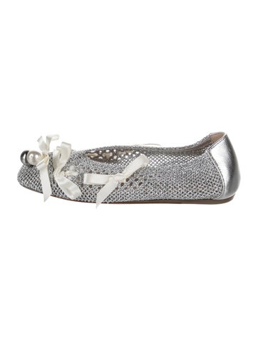 Pre-owned Simone Rocha Flats In Silver
