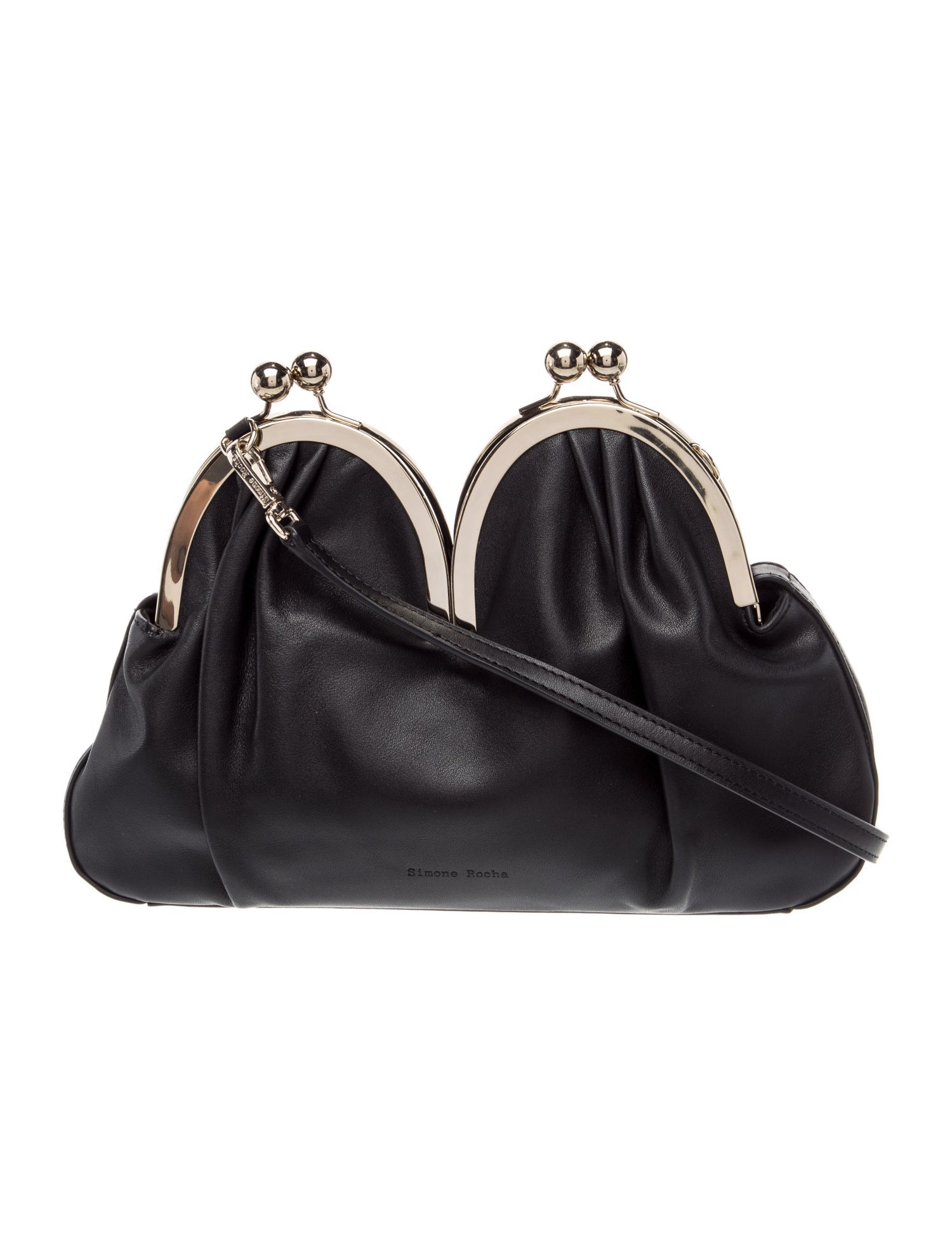 Simone Rocha Leather Evening Bag - Black Crossbody Bags, Handbags