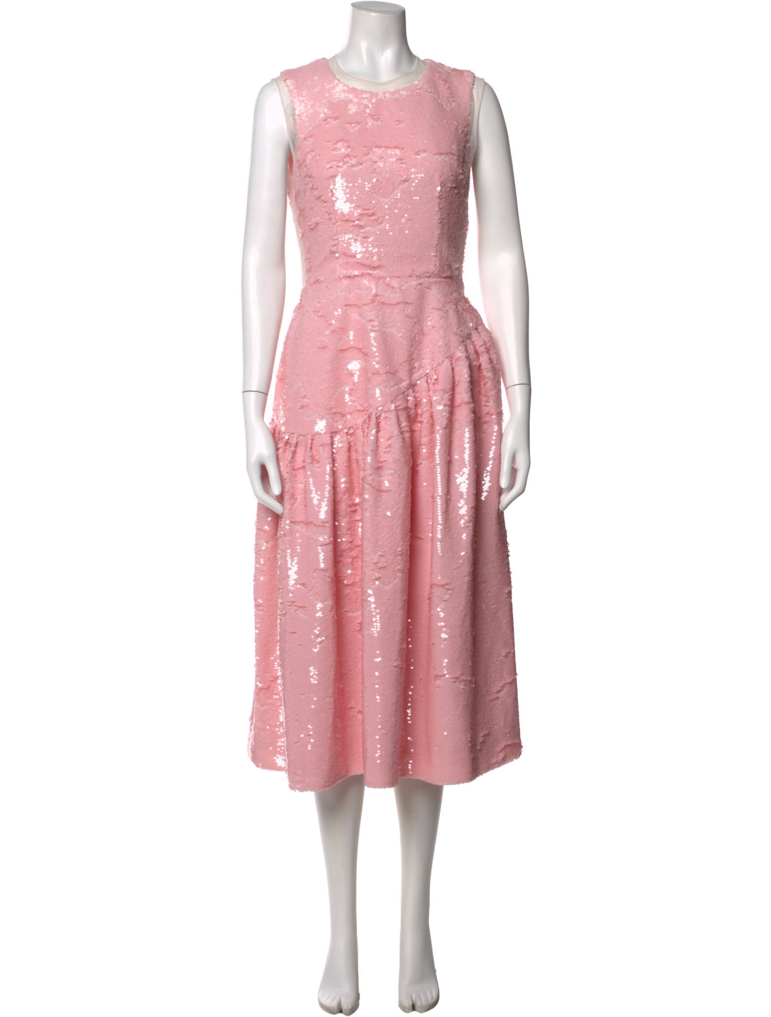 Simone Rocha Crew Neck Midi Length Dress