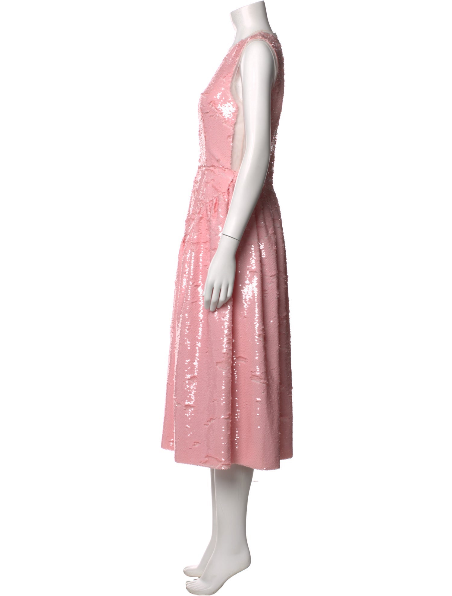 Simone Rocha Crew Neck Midi Length Dress