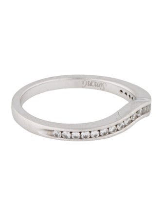 Simon G. Platinum Diamond Curved Ballad Band