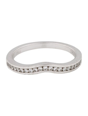 Simon G. Platinum Diamond Curved Ballad Band