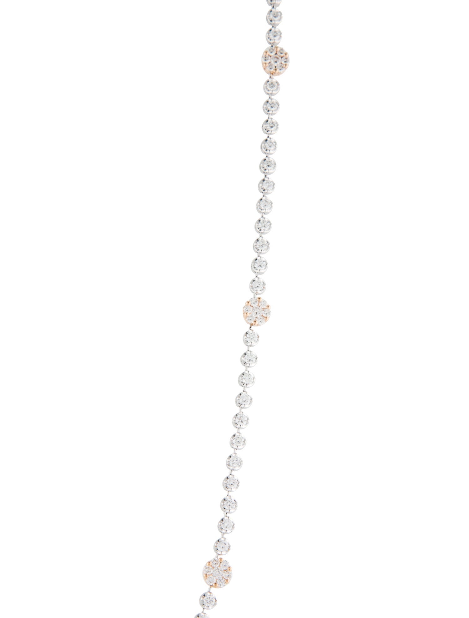 Simon G. 18K Two-Tone 7.09ctw Diamond Tennis Necklace