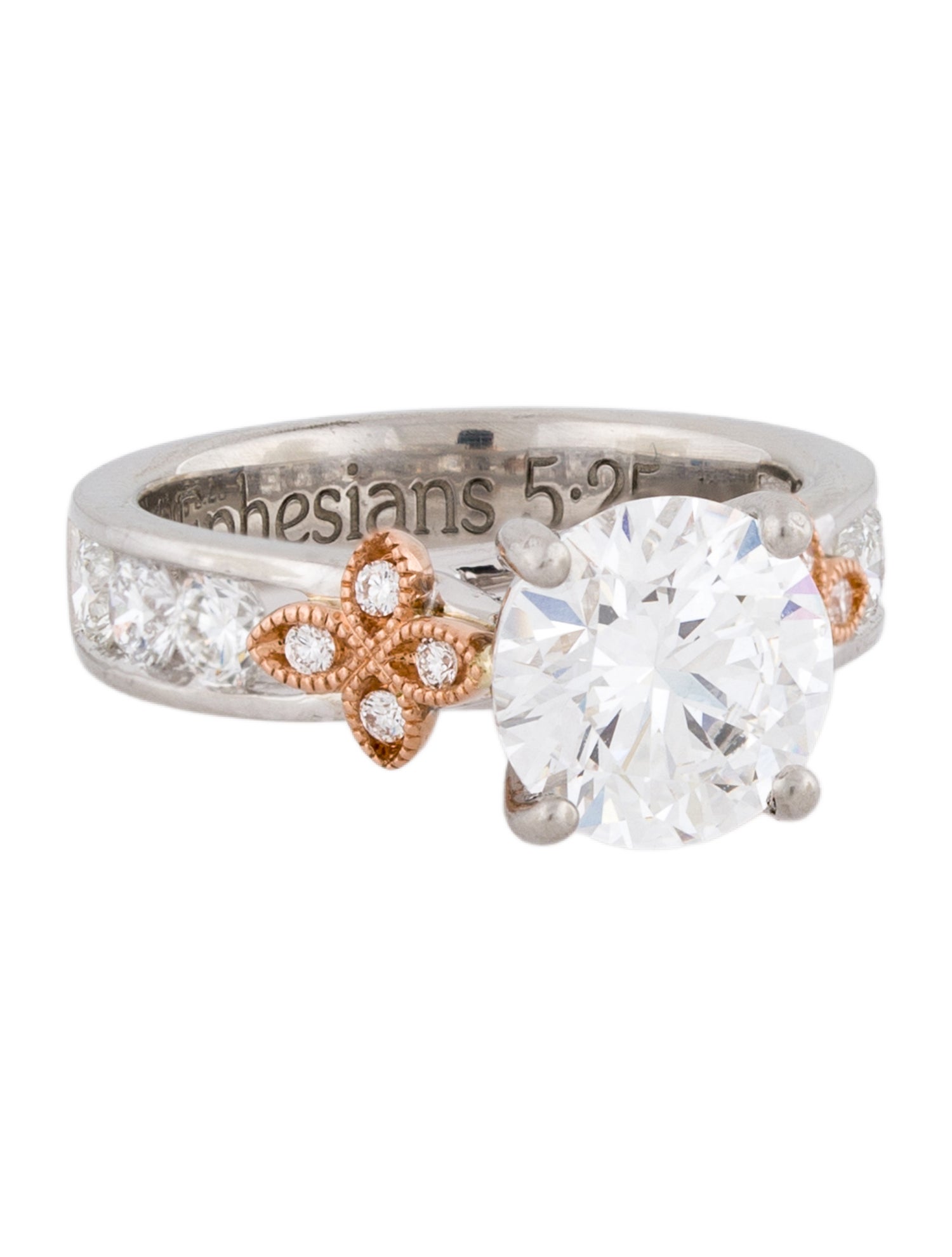 Simon G. Platinum 2.16ctw Lab-Grown Diamond Engagement Ring