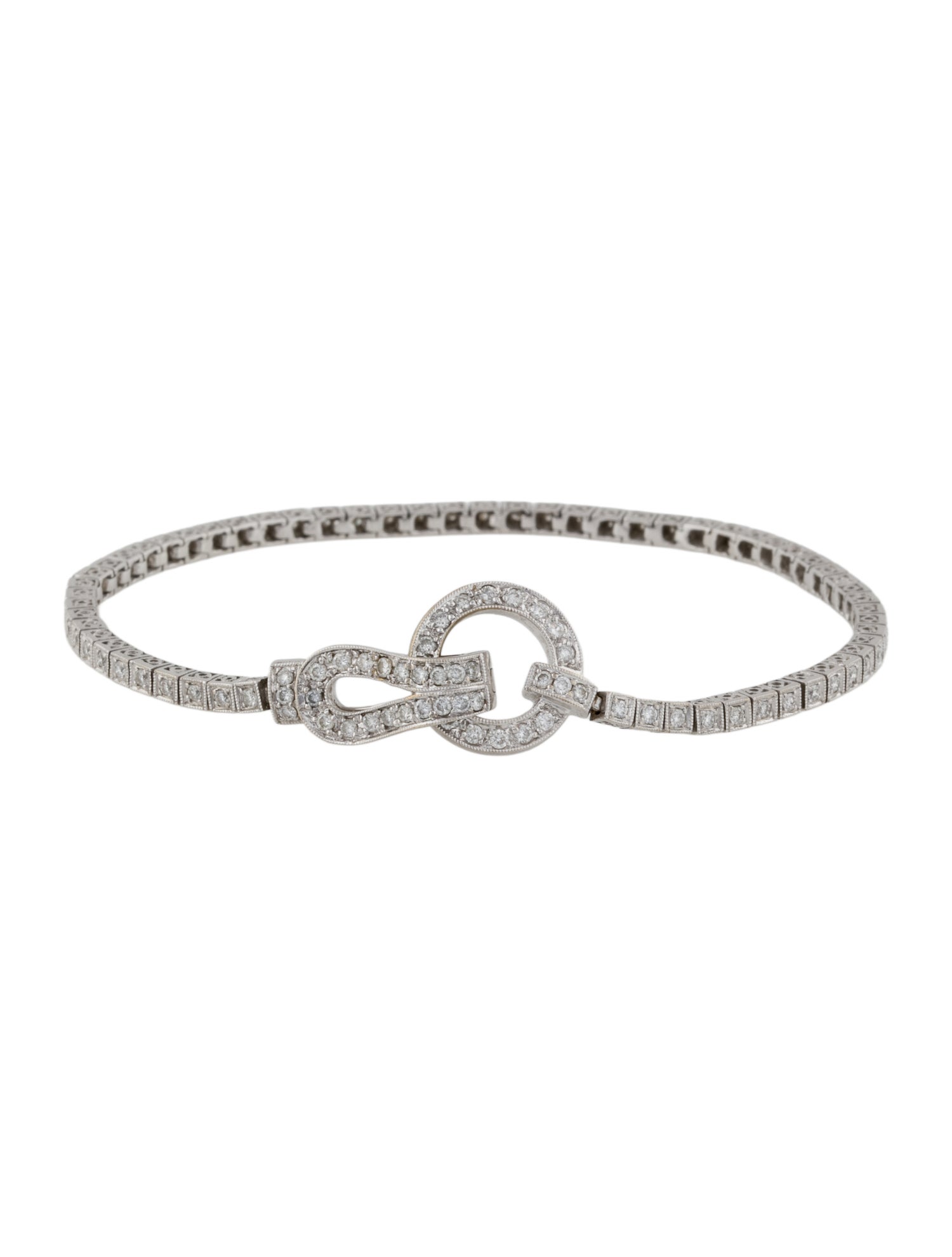 Simon G. 18K Diamond Buckle Bracelet