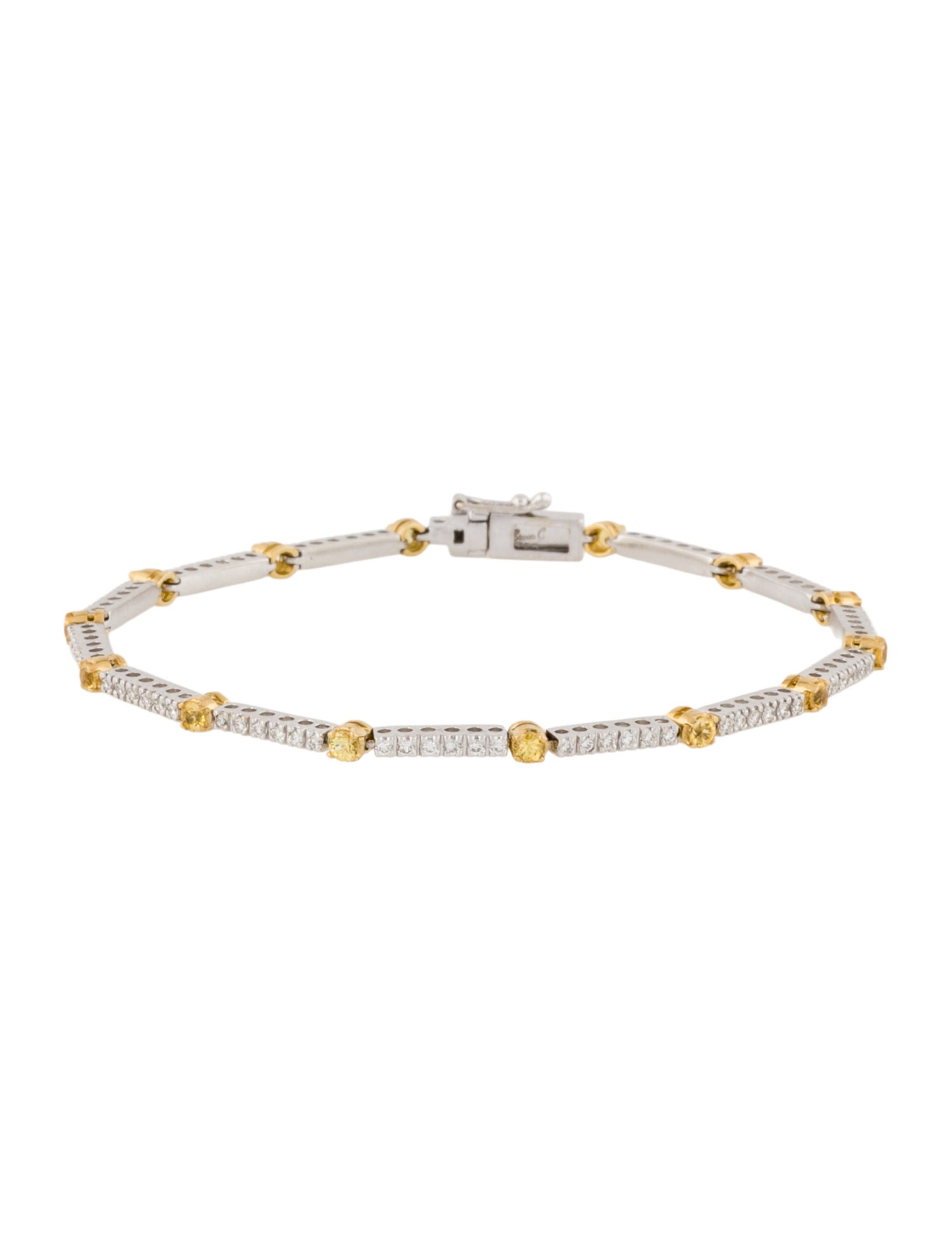 Simon G. 18K Diamond & Sapphire Tennis Bracelet