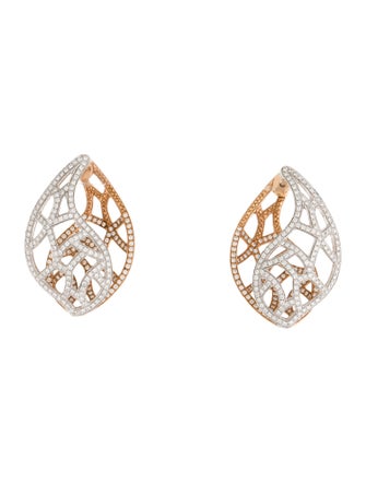 Simon G. 18K 1.34ctw Diamond Earclips