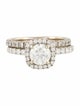 Simon G. 18K 1.49ctw Diamond Engagement Ring & Wedding Band Set