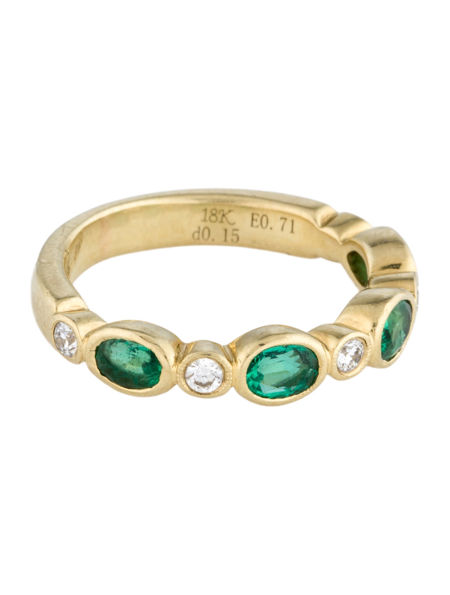 Simon G. 18K Emerald & Diamond Band