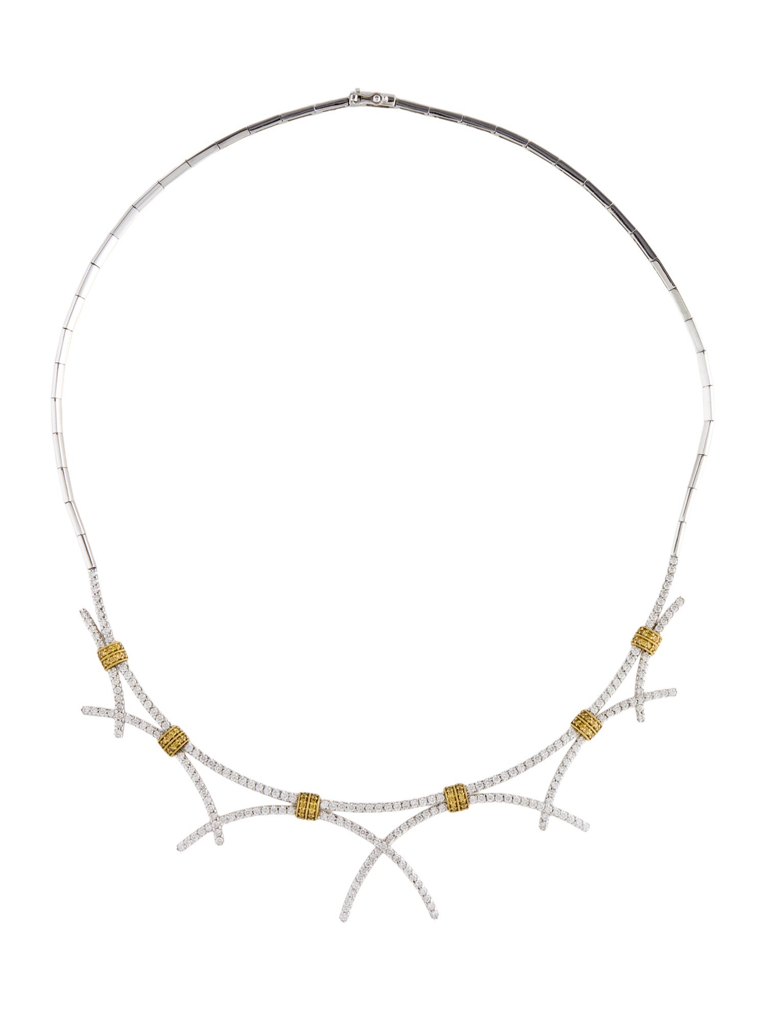 Simon G. 18K 3.43ctw Diamond Collar Necklace