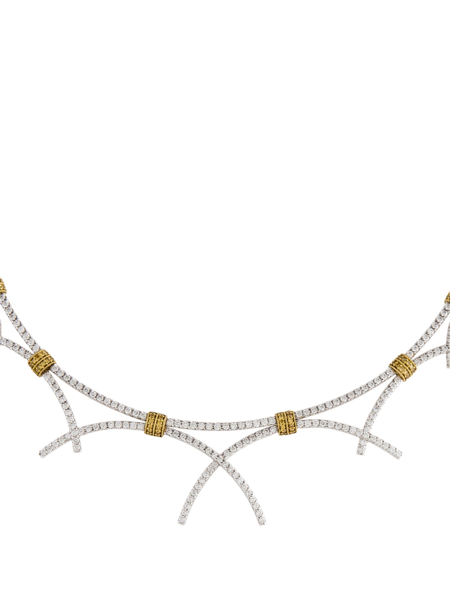 Simon G. 18K 3.43ctw Diamond Collar Necklace