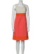 Sinclair Colorblock Pattern Mini Dress