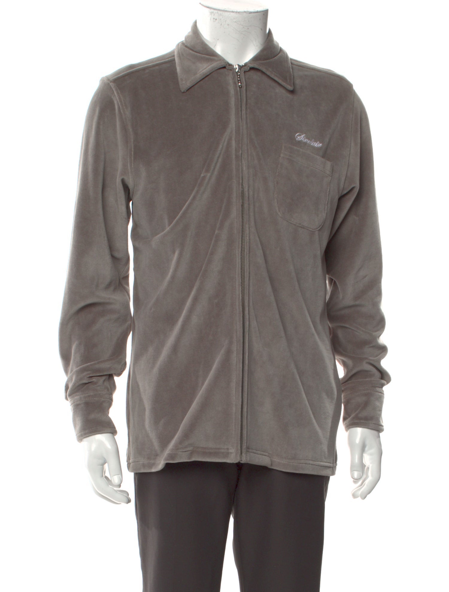 Sinclair Graphic Print Mock Neck Polo Sweater w/ Tags