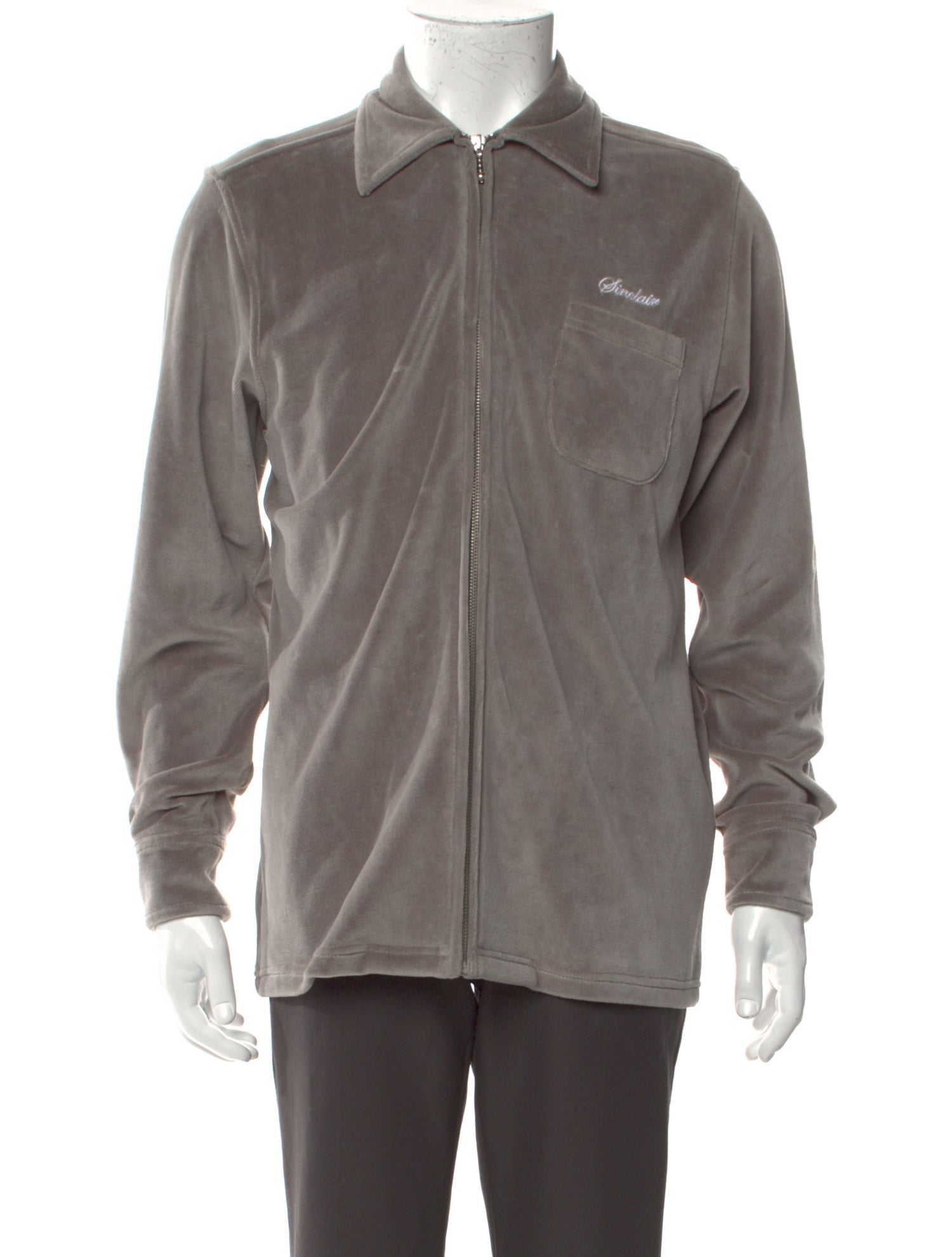 Sinclair Graphic Print Mock Neck Polo Sweater w/ Tags