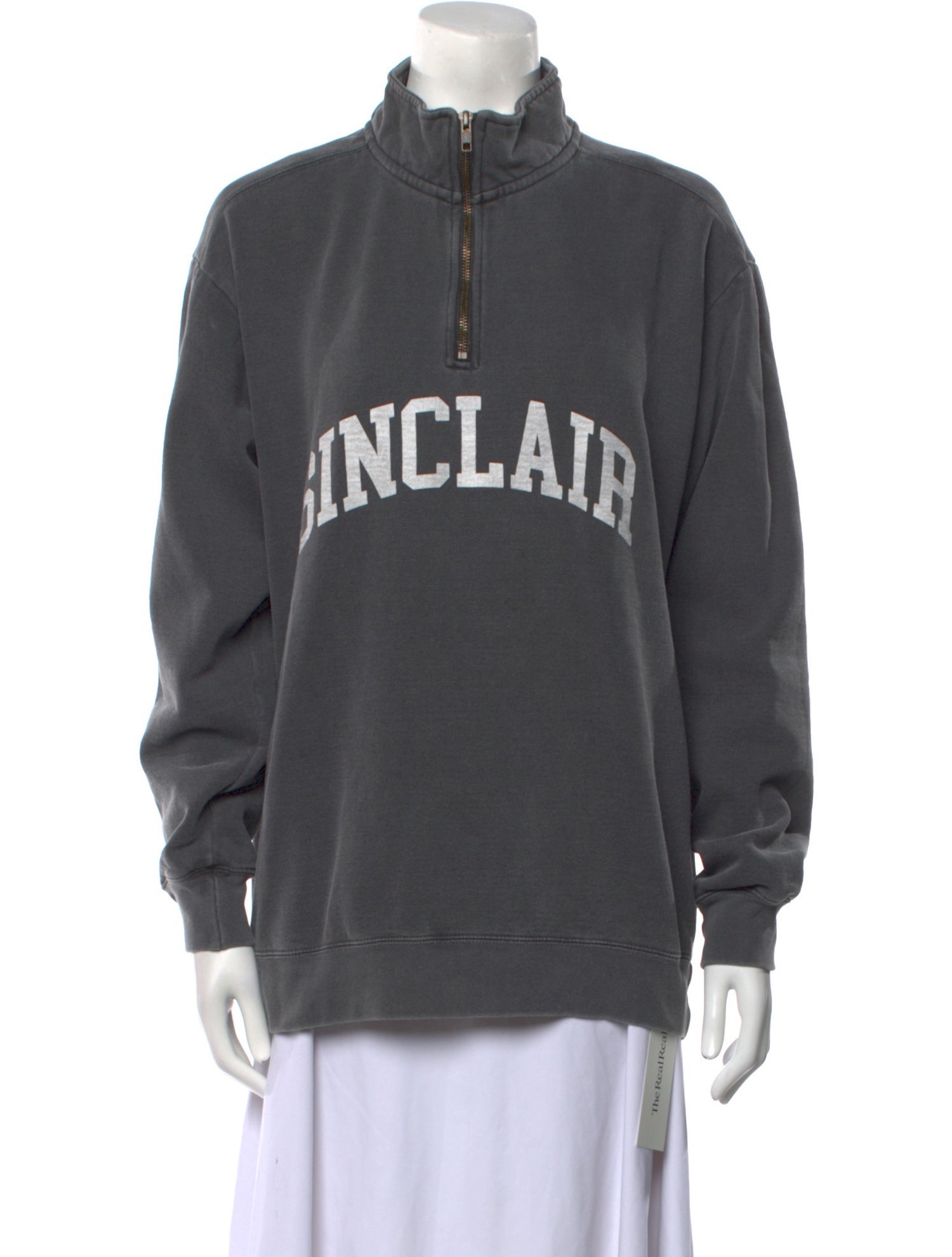 Sinclair Graphic Print Mock Neck Sweatshirt