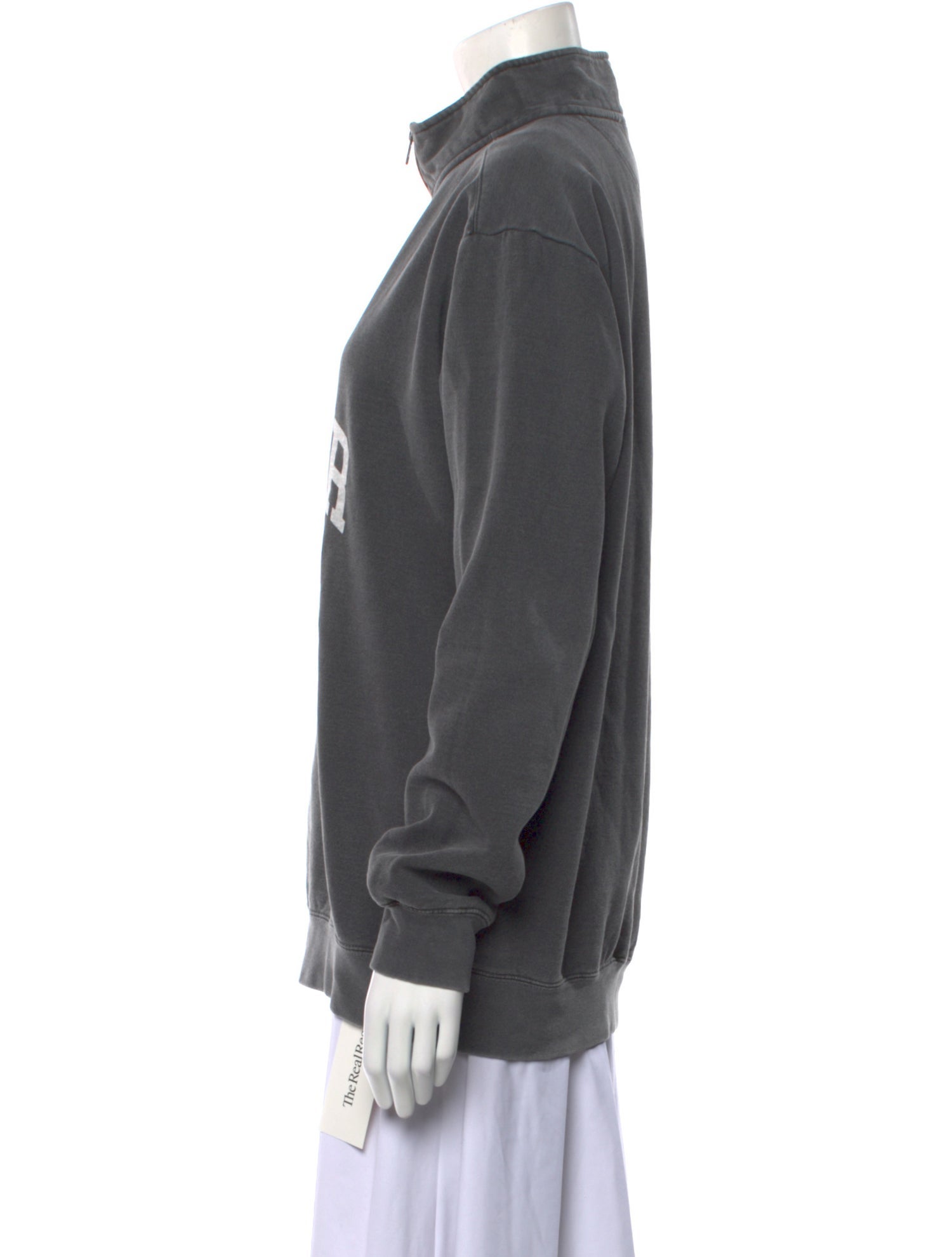 Sinclair Graphic Print Mock Neck Sweatshirt