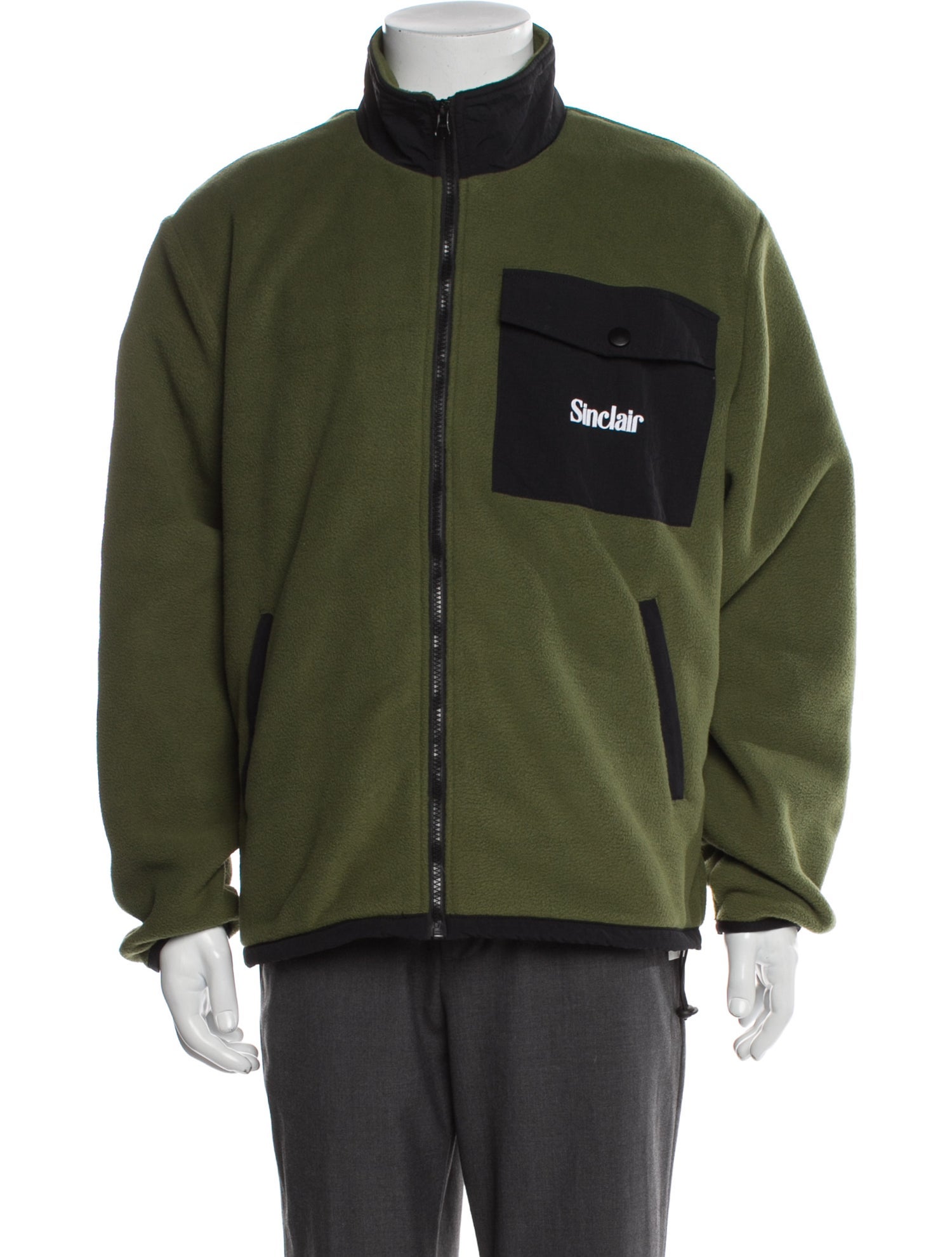 Sinclair Colorblock Pattern Utility Jacket