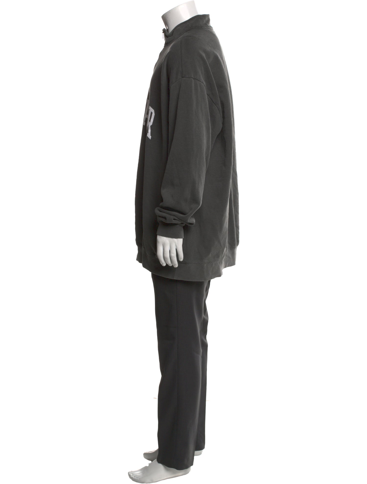 Sinclair Graphic Print Mock Neck Polo Sweater