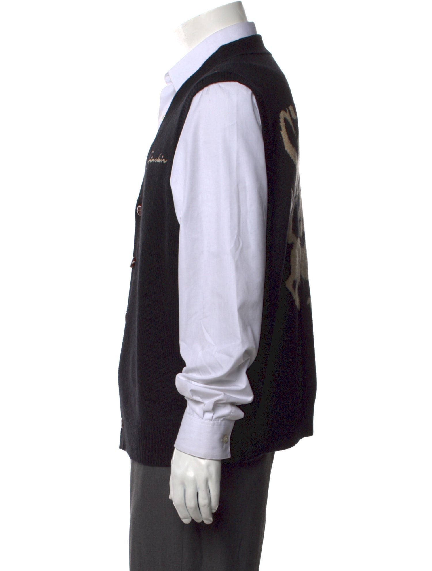 Sinclair V-Neck Sleeveless Sweater Vest w/ Tags