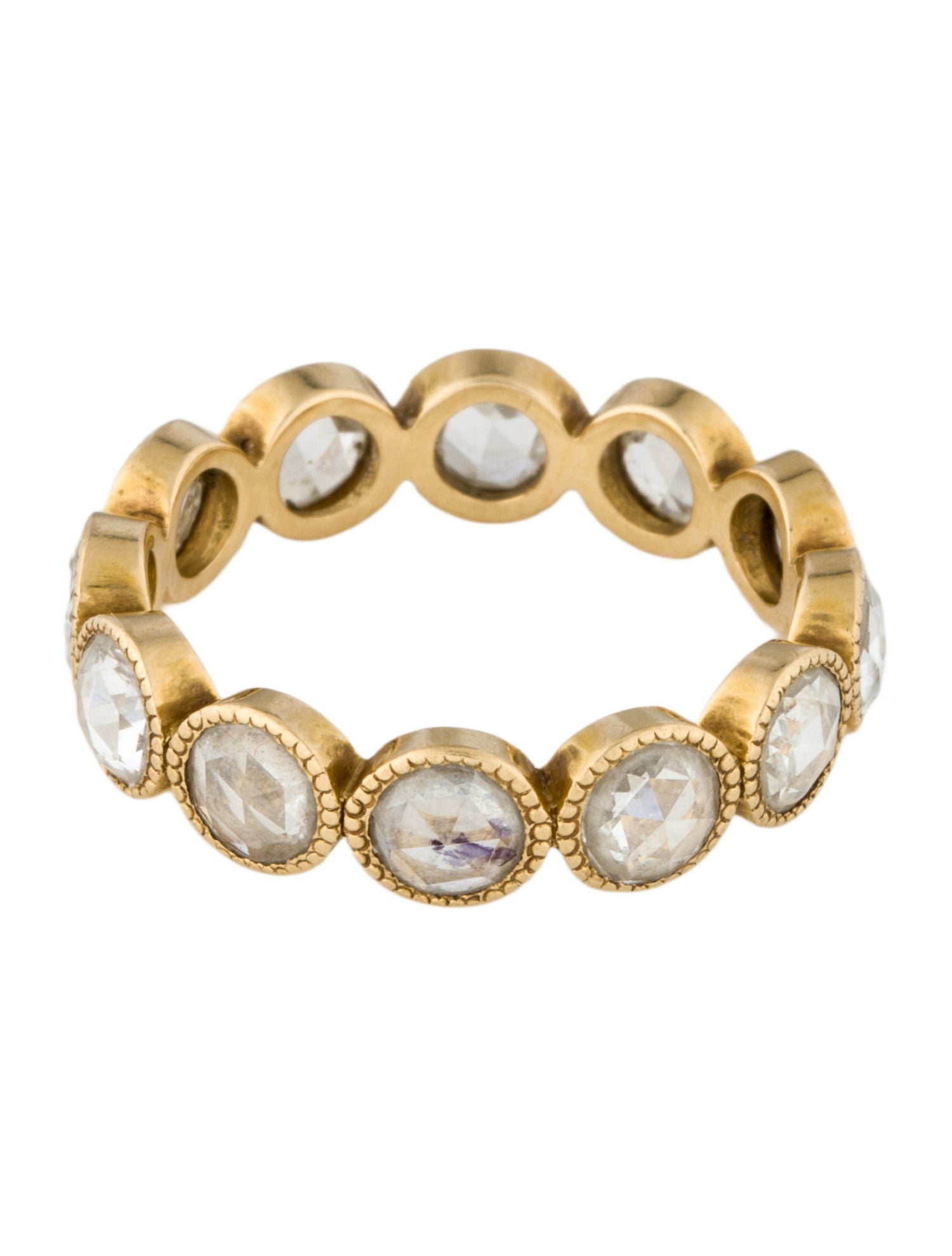 Single Stone 18K Eternity Band