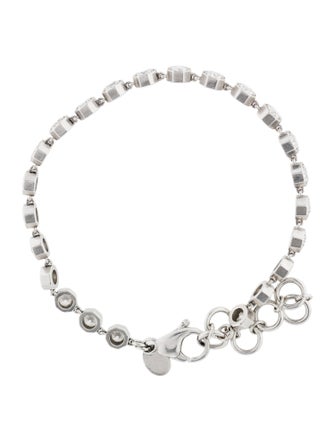 Single Stone Platinum 3.99ctw Diamond Small Gemma Bracelet
