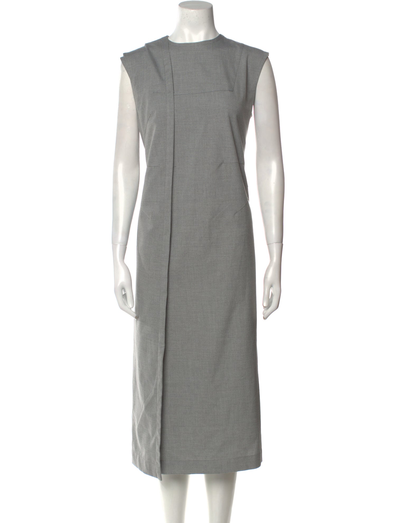 Situationist Crew Neck Midi Length Dress