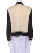 St. John Collection Colorblock Pattern Mock Neck Sweater