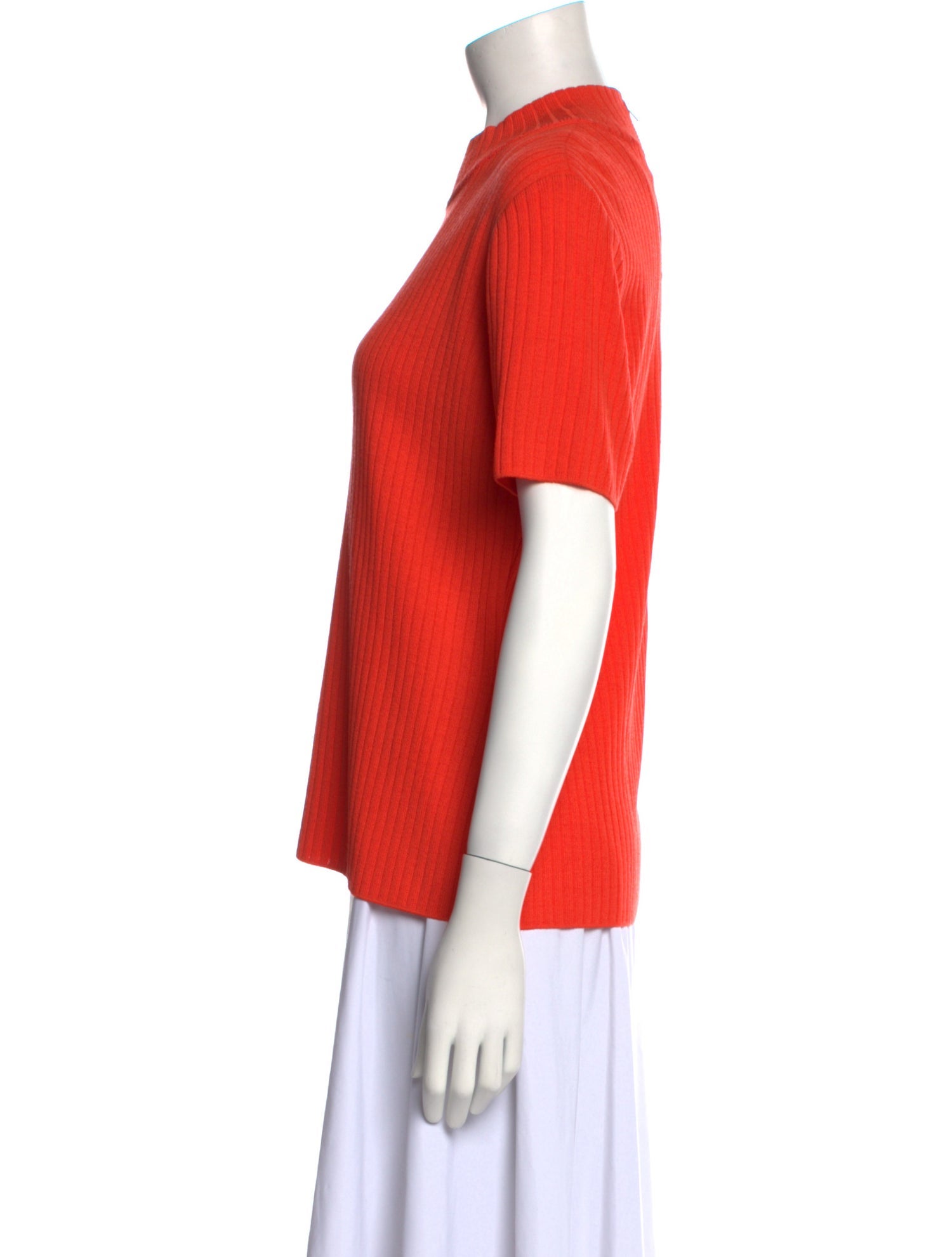 St. John Collection Mock Neck Short Sleeve T-Shirt