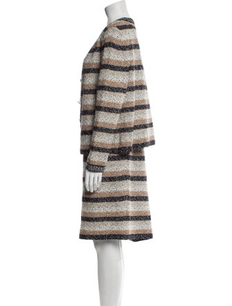 St. John Collection Striped Dress Set