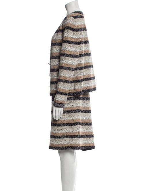 St. John Collection Striped Dress Set