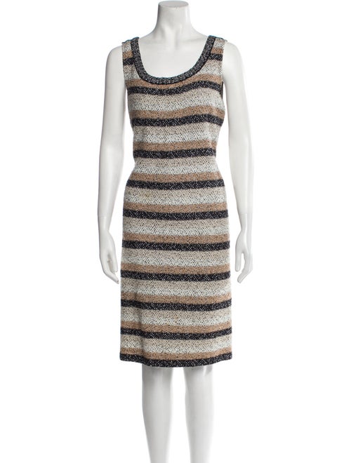 St. John Collection Striped Dress Set