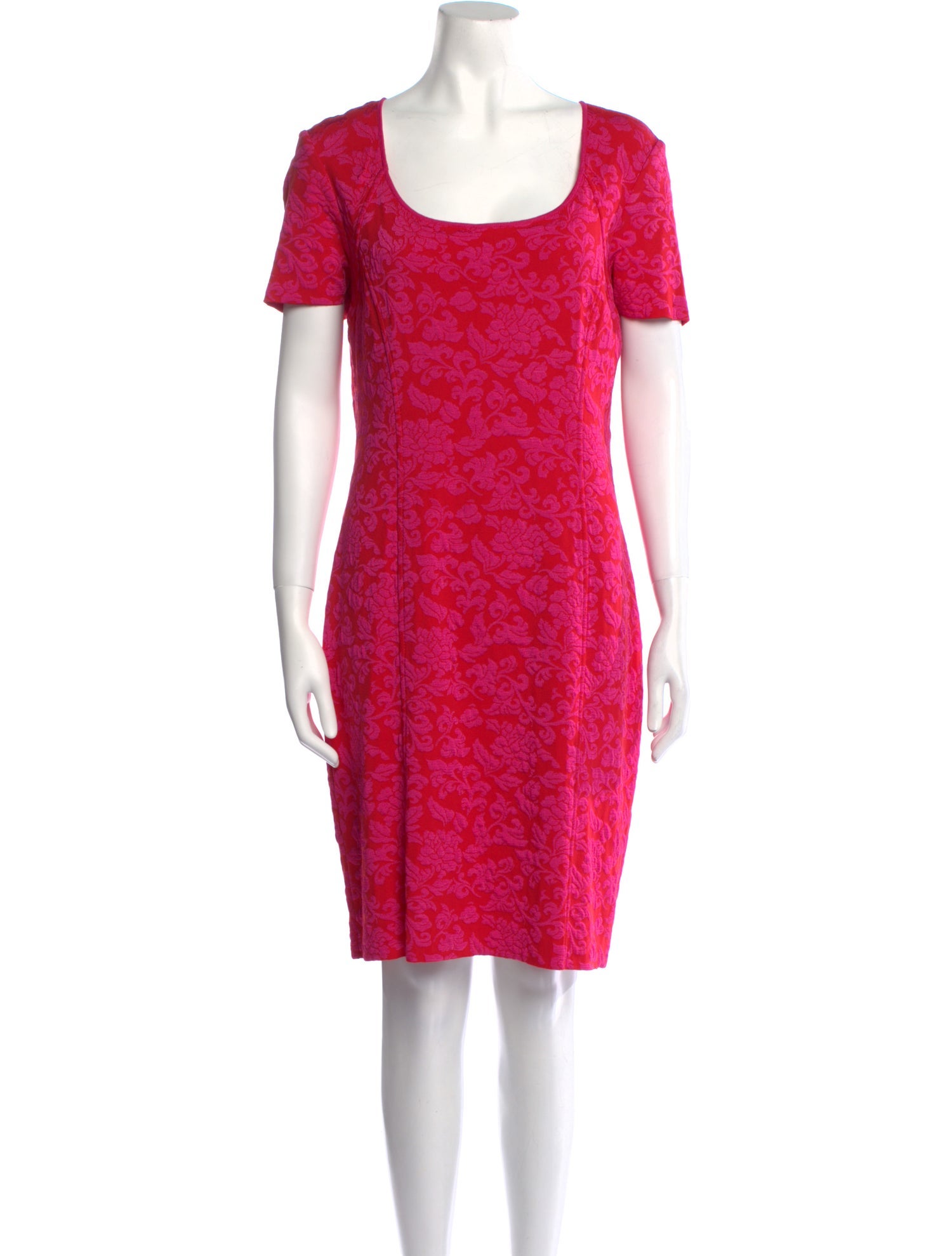 St. John Collection Printed Knee-Length Dress w/ Tags